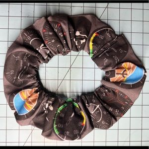 Aviation pilots hair scrunchie-female pilot hair tie- instrument panel Aviation